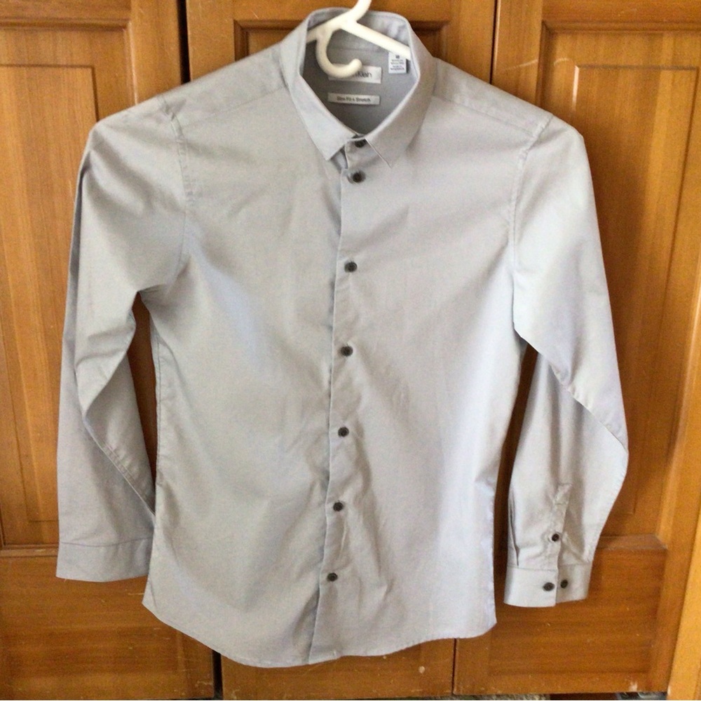 Calvin Klein Light Gray Dress Shirt